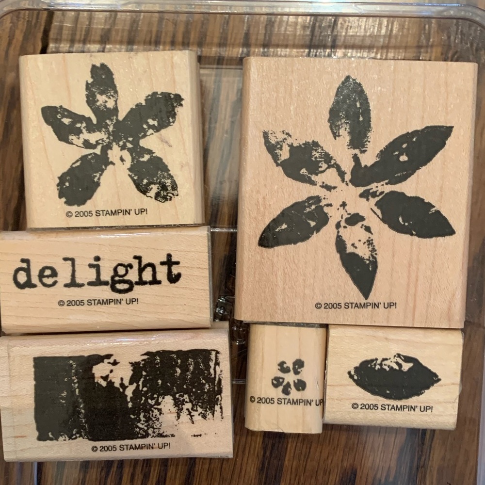 Paint Prints rubber stamp set
